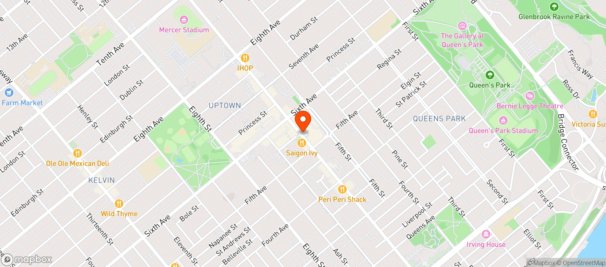 Map showing London Drugs