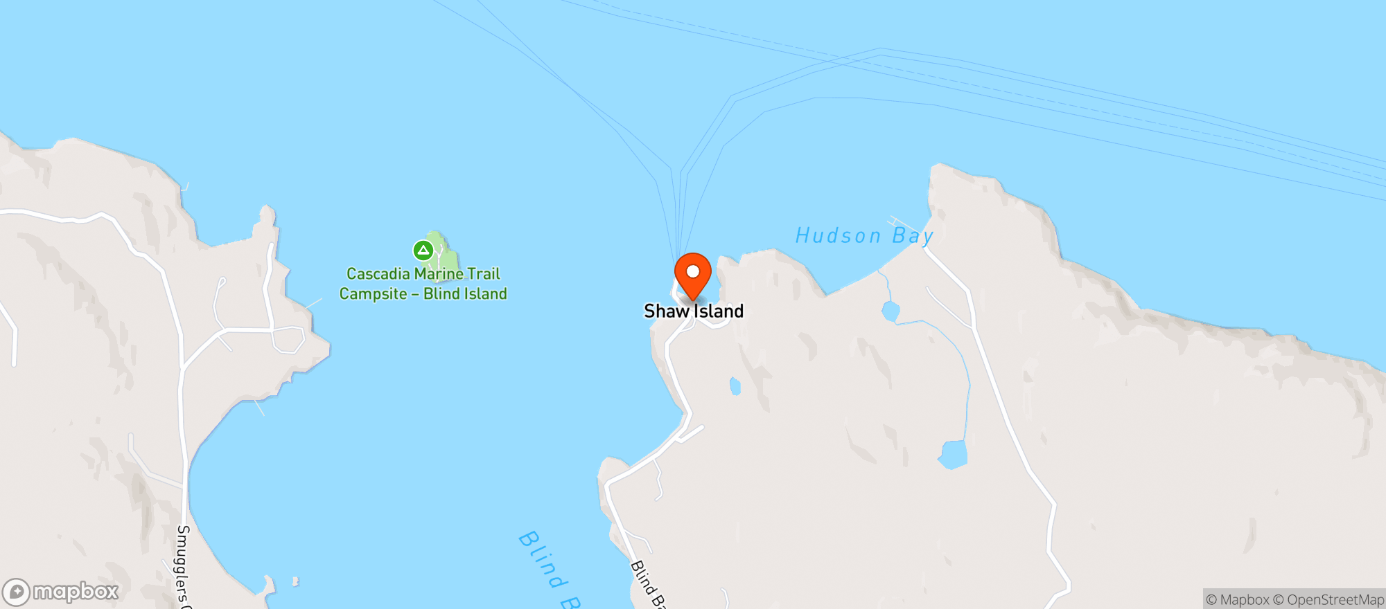 Map showing Shaw General Store
