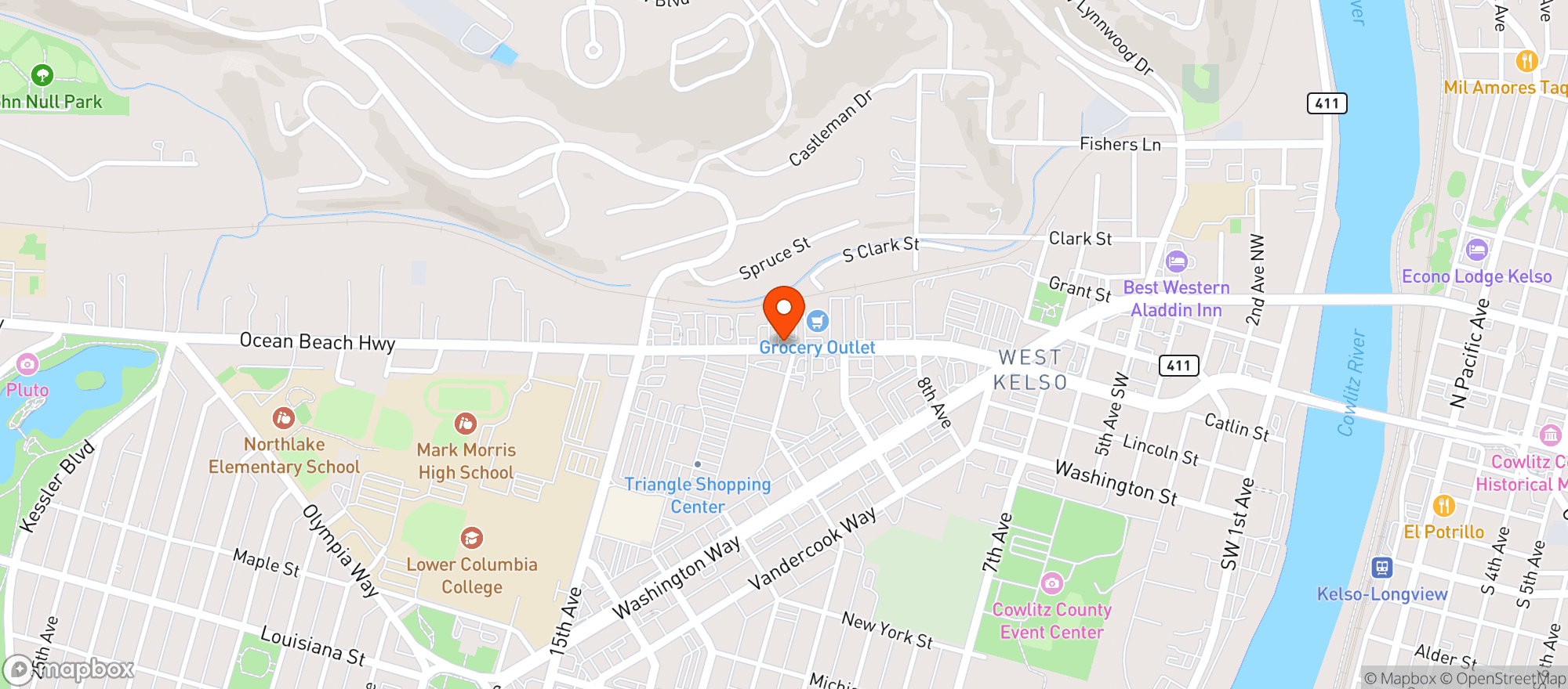 Map showing GROCERY OUTLET