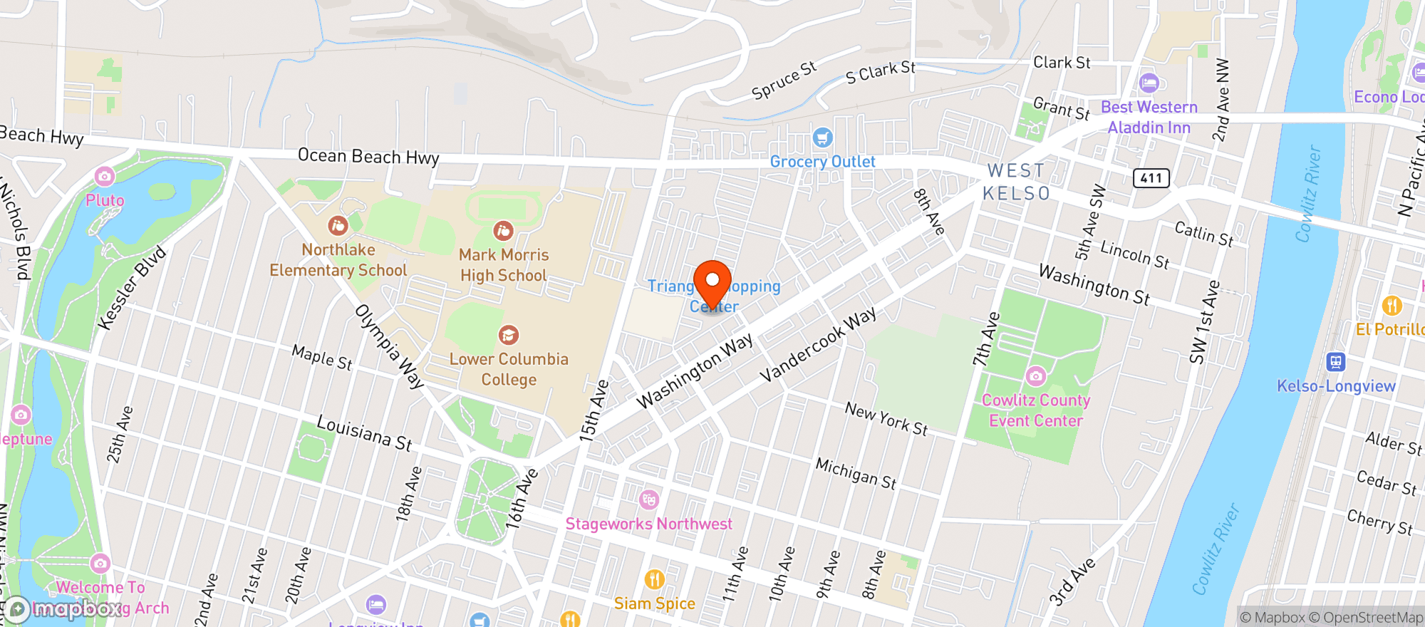 Map showing Gnc
