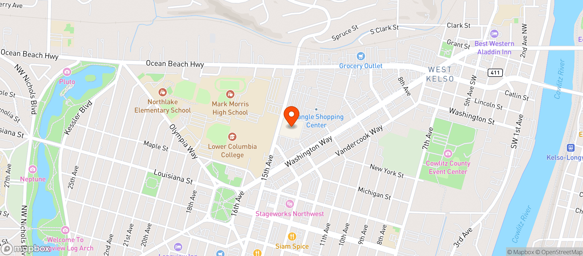 Map showing Winco Foods