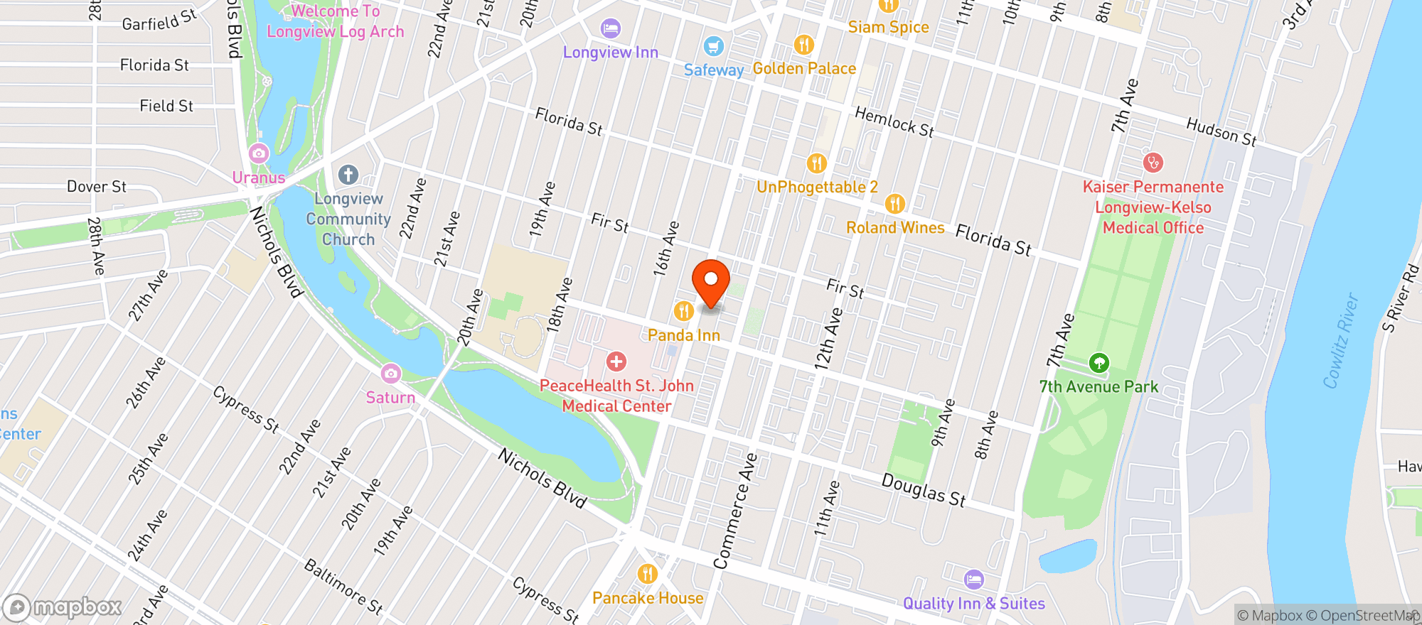 Map showing Hop-N-Grape