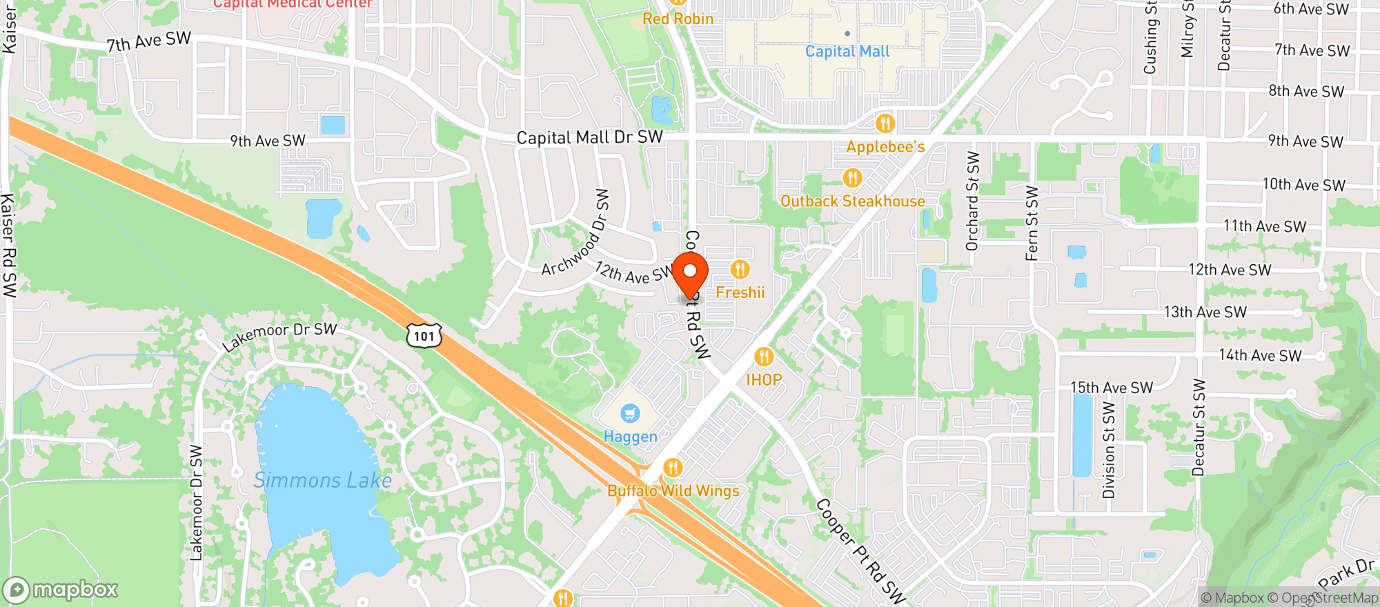 Map showing Haggen - 3444