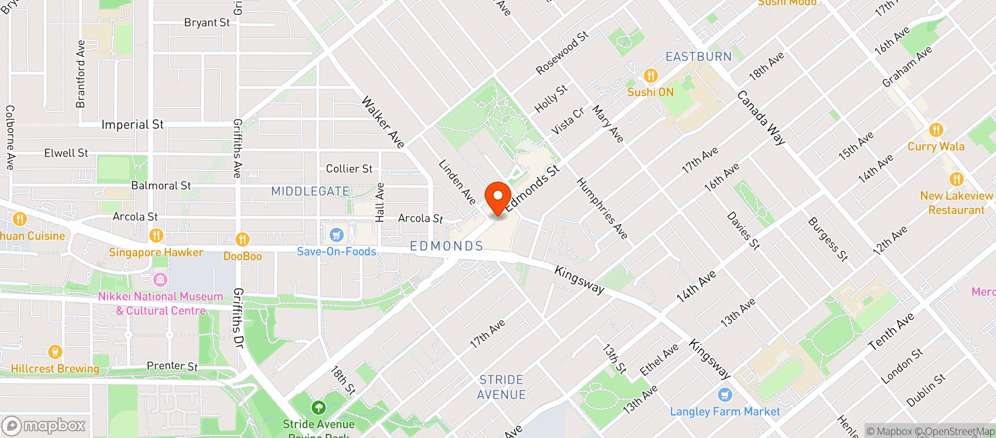 Map showing Buy Low Foods - Kings Crossing