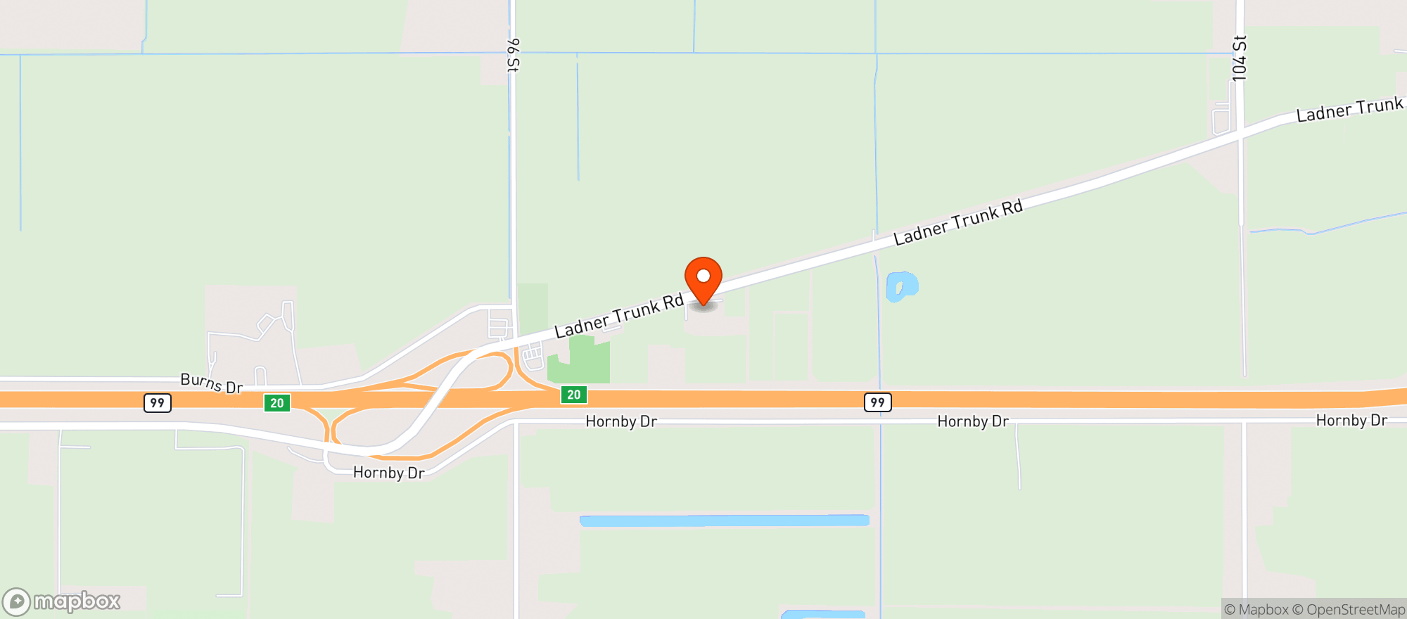 Map showing Vandula Farms