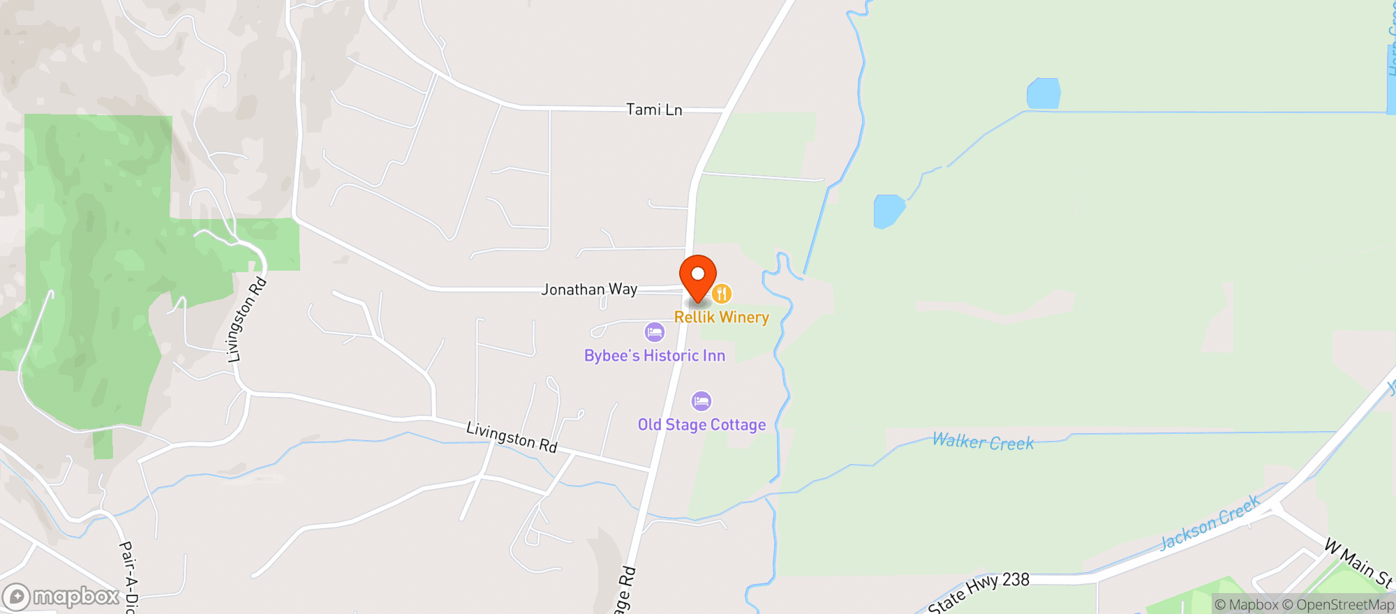 Map showing Travelers Ice Cream