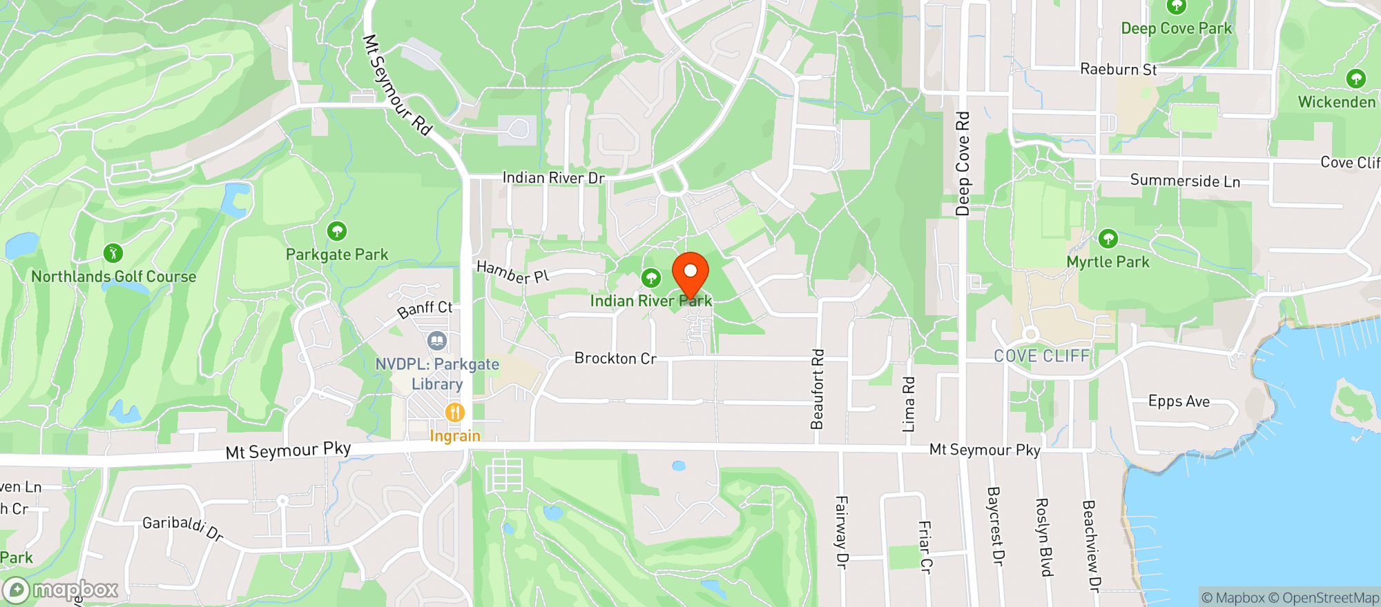Map showing Safeway Parkgate #4958