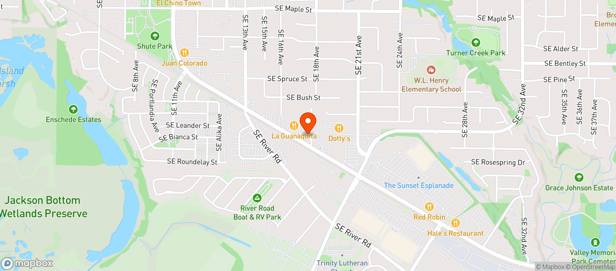 Map showing Mint Cannabis - Hillsboro