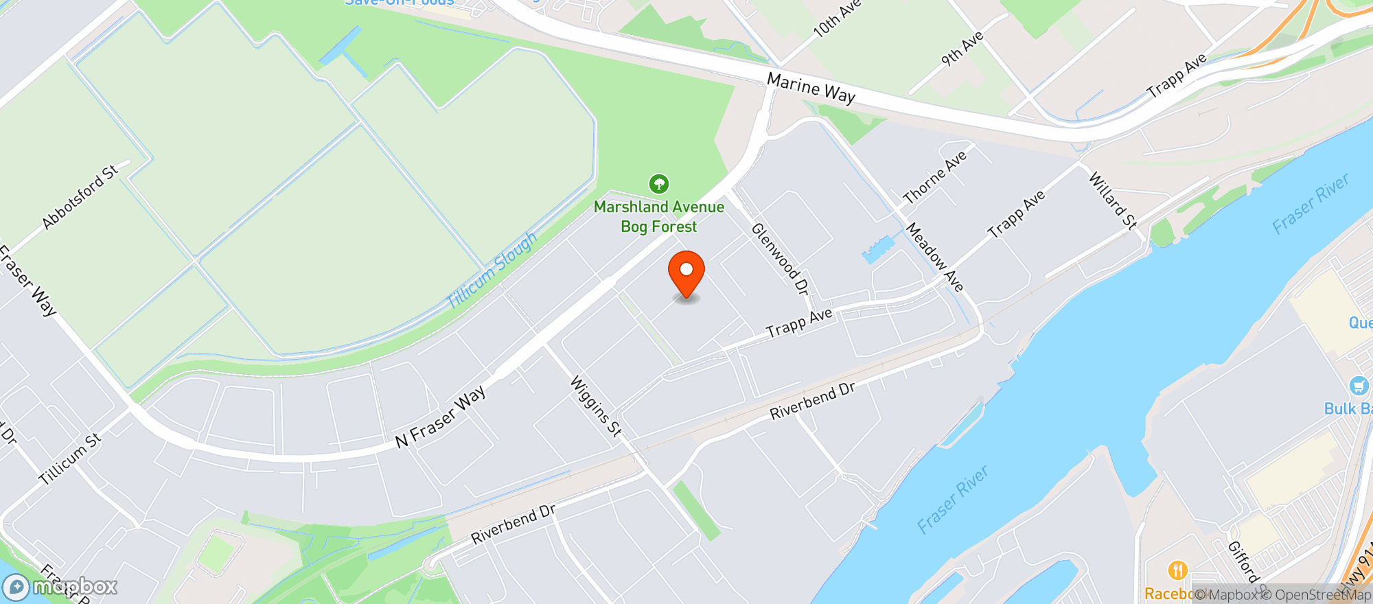 Map showing Nakusp Nature Nuts Buying Club