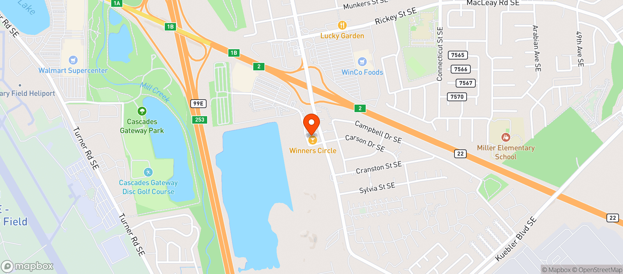 Map showing Stop N Save #12