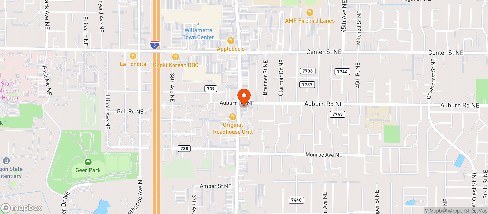 Map showing Vitamin Shoppe - Salem