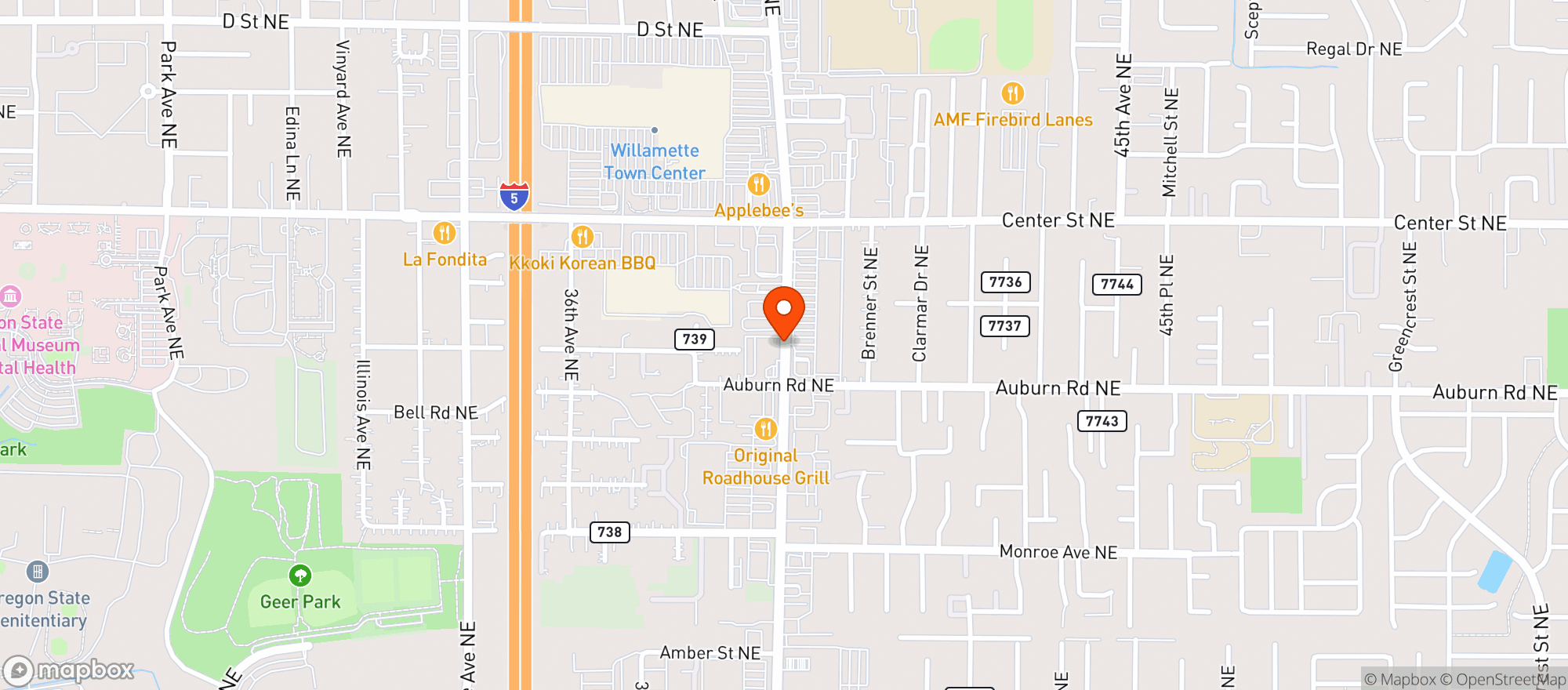 Map showing Red Lobster