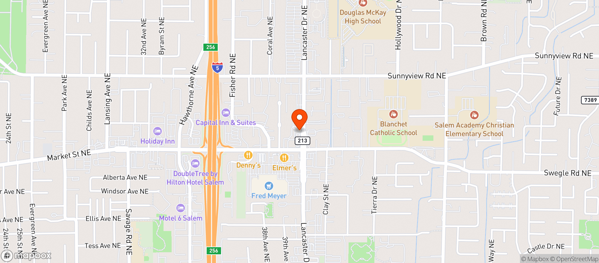 Map showing Truth Dispensary - Lancaster