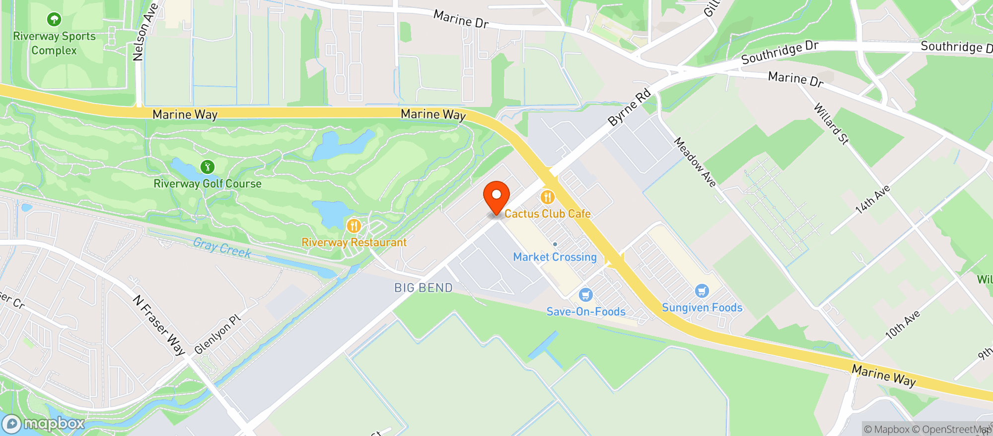 Map showing London Drugs