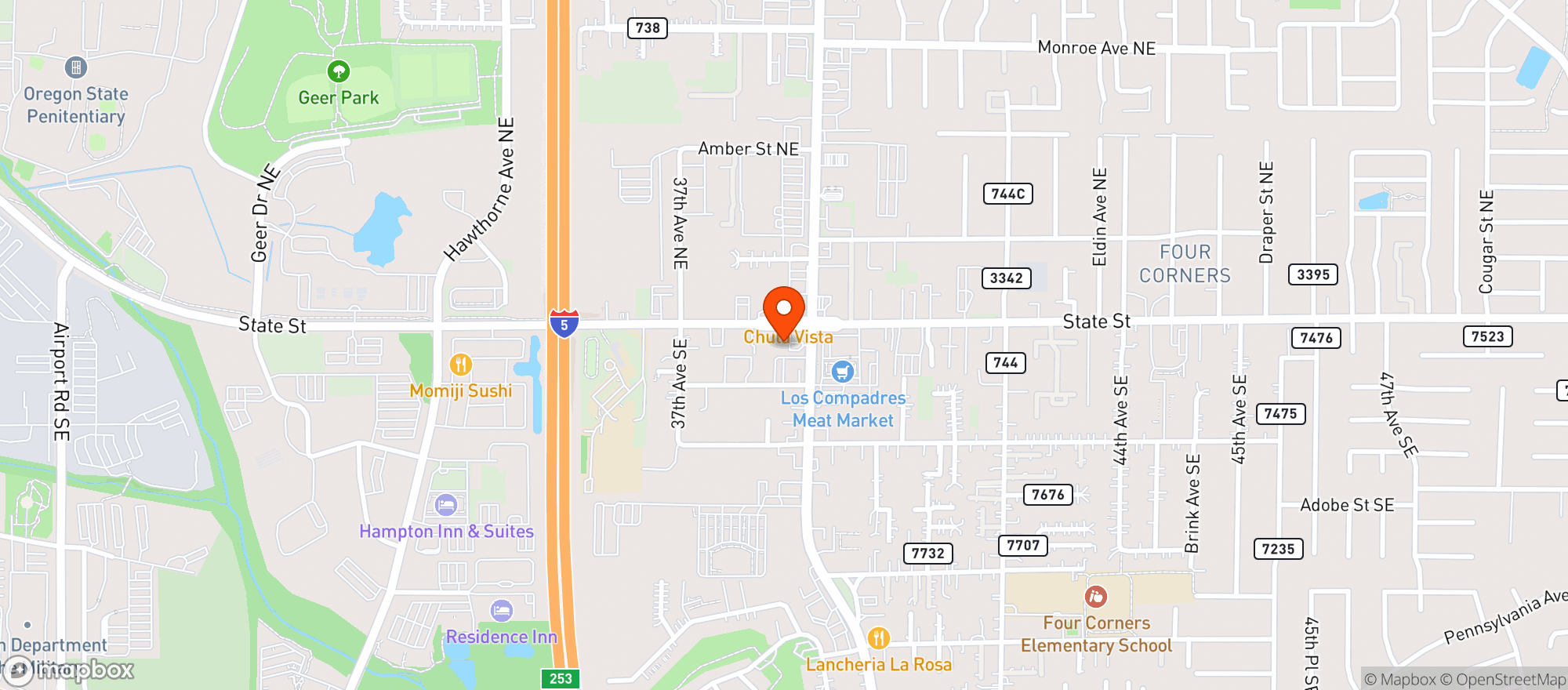 Map showing Pink Elephant Tavern