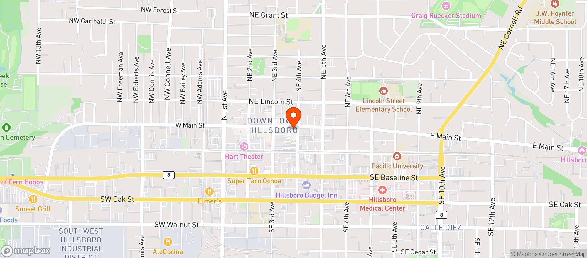 Map showing Noble Hop