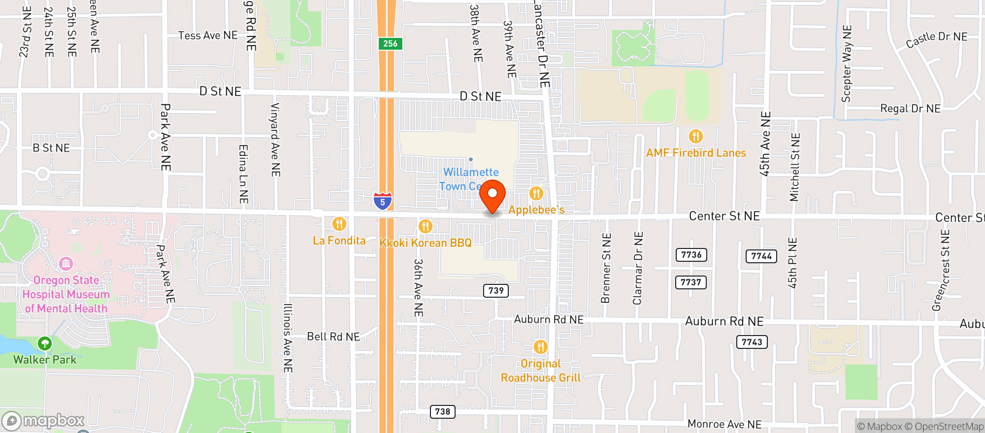 Map showing Giorgios Bar & Grill