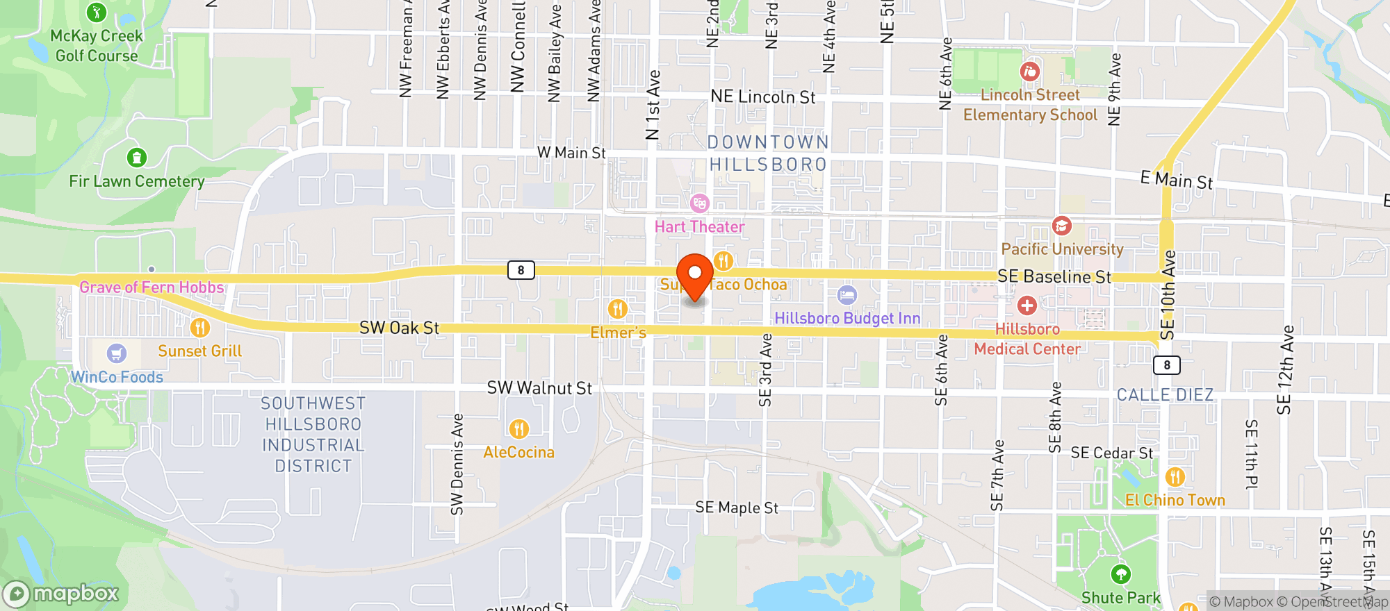 Map showing Grocery Outlet