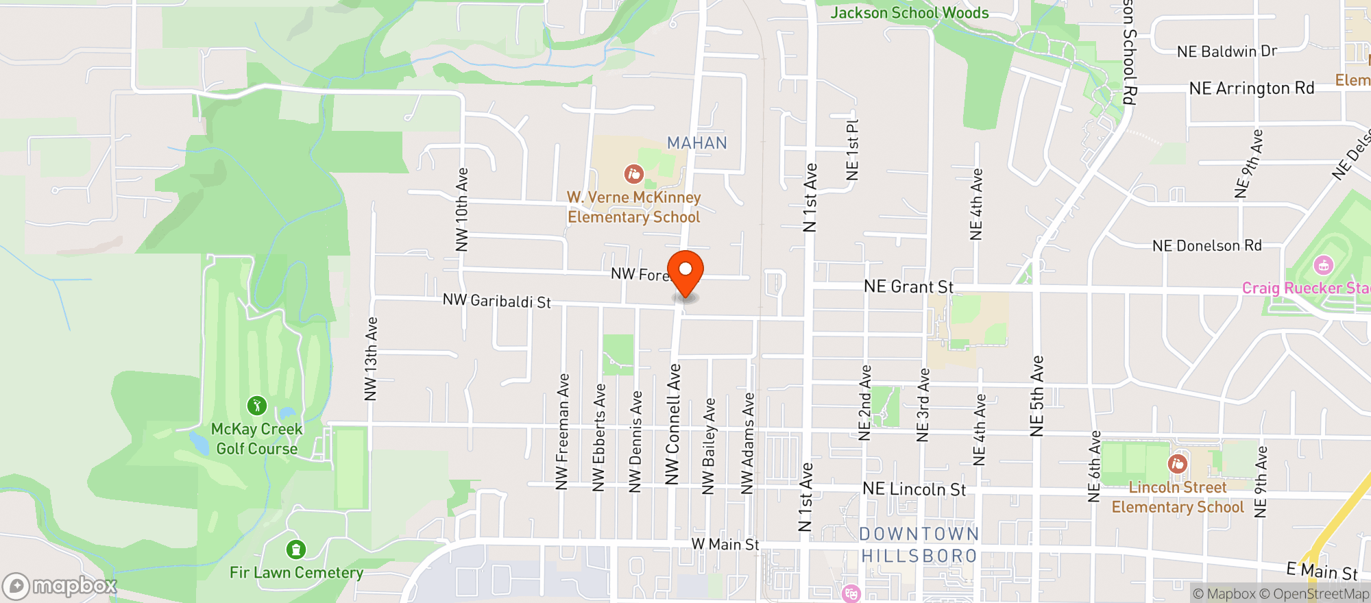Map showing Northside Grocery