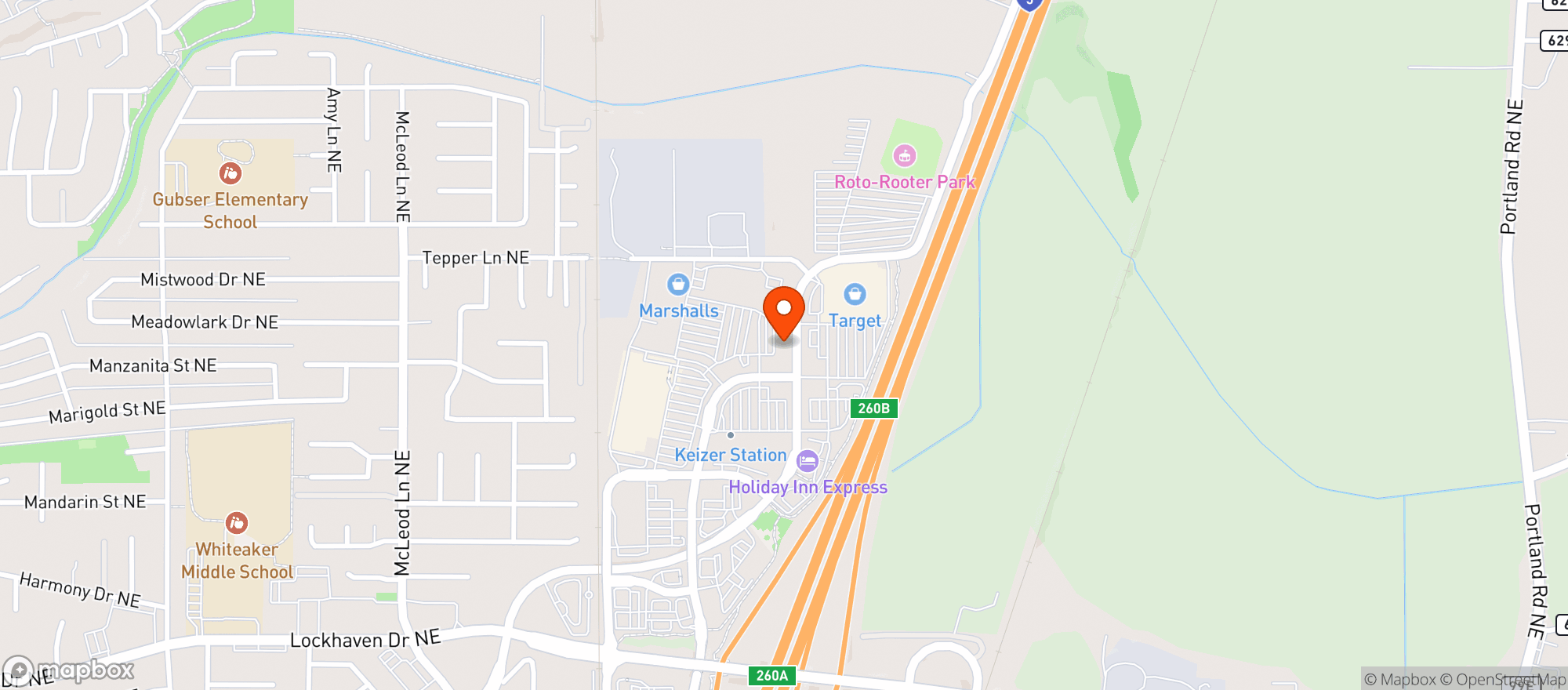 Map showing Gnc