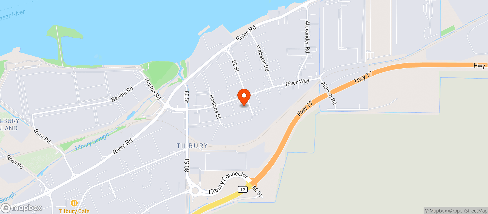 Map showing BUY-LOW River Way
