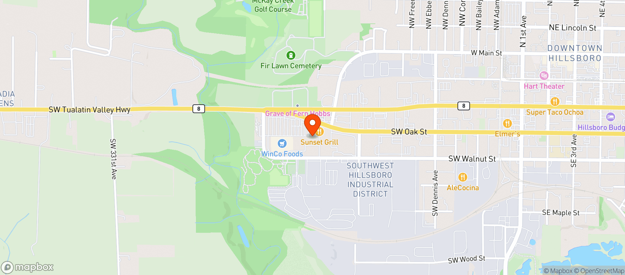 Map showing Wholesale Liquors
