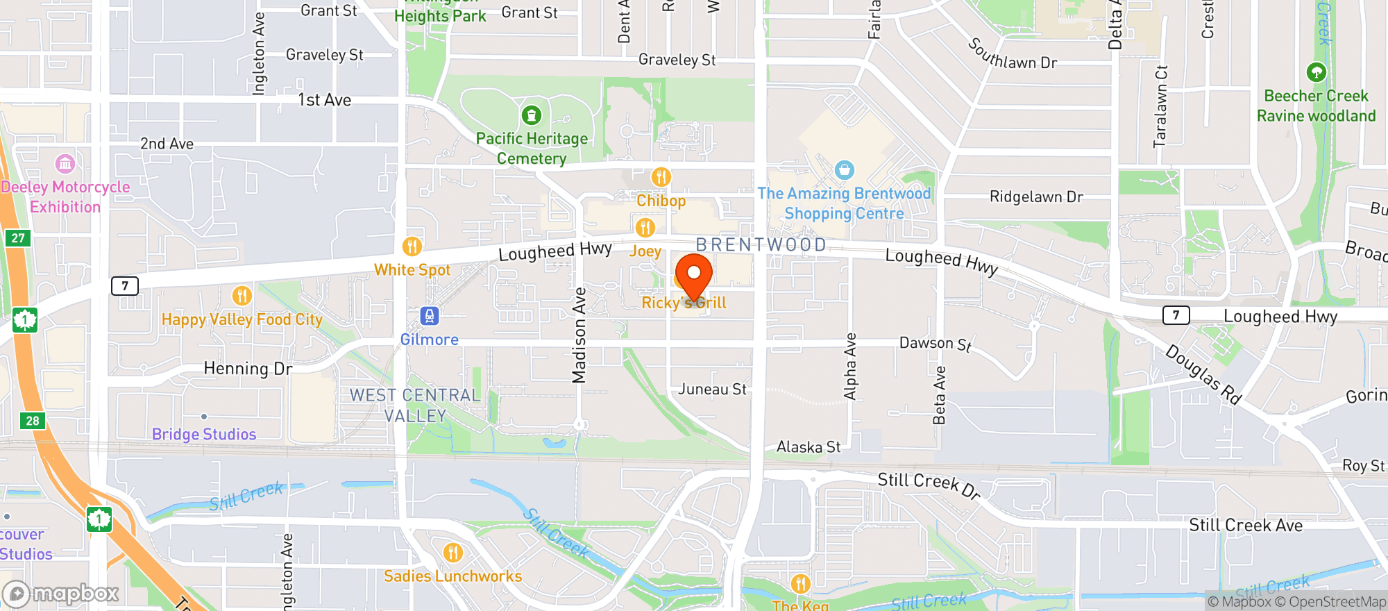 Map showing Claudio's Ristorante