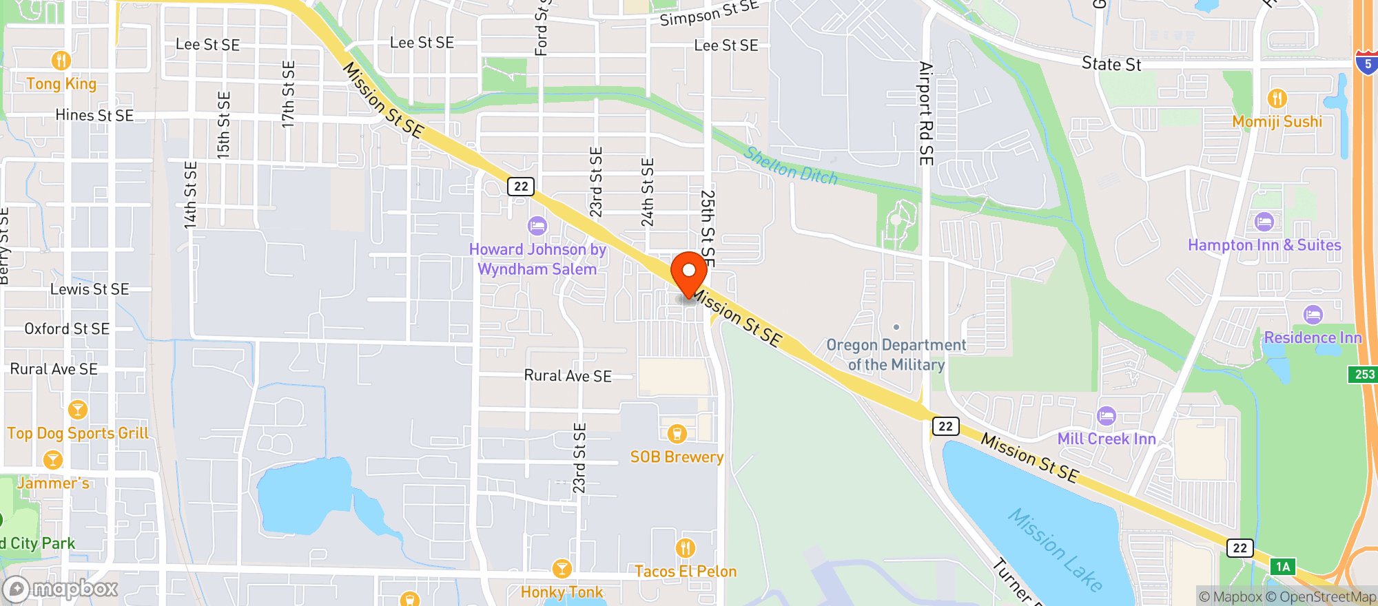 Map showing Plaid Pantry #161