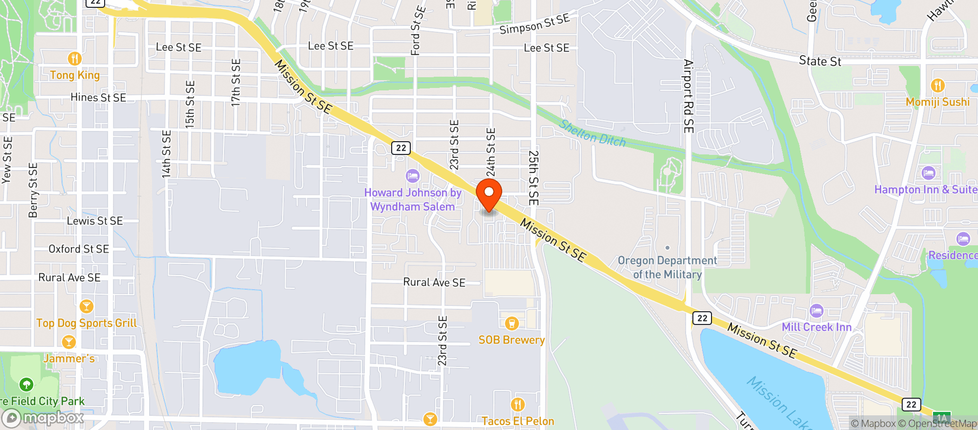 Map showing Weedagain - Mission St.