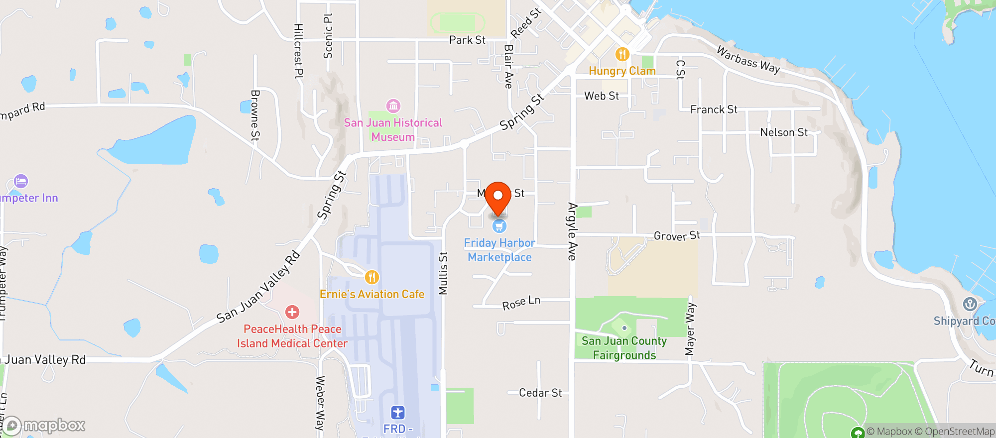 Map showing Friday Harbor Marketplace - 00100021270