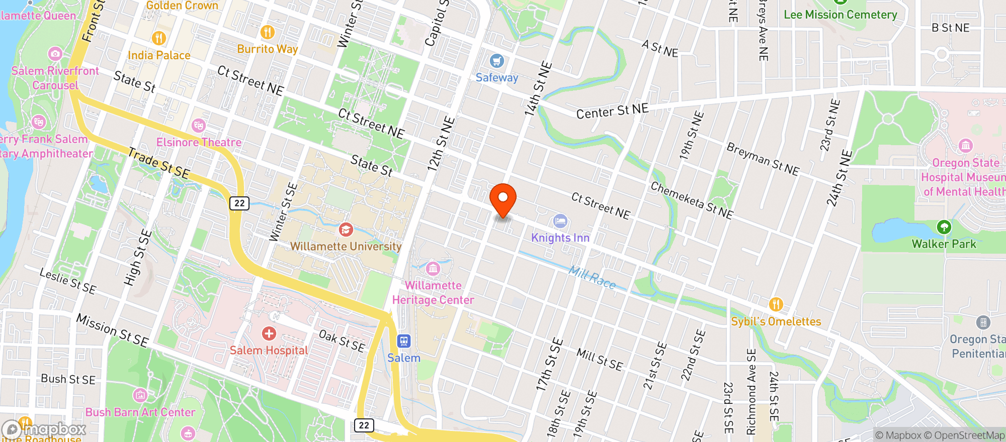 Map showing American Market #15