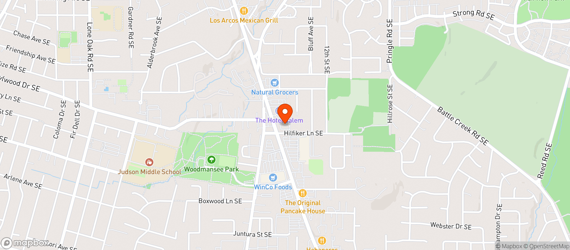 Map showing Walgreens