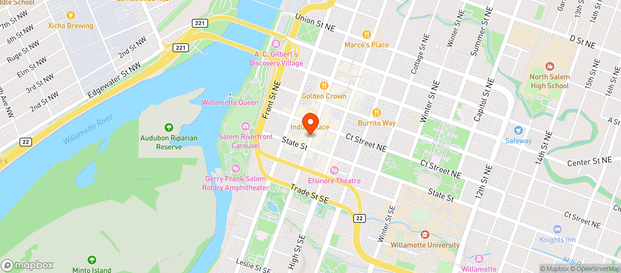 Map showing 503 Sushi Bar