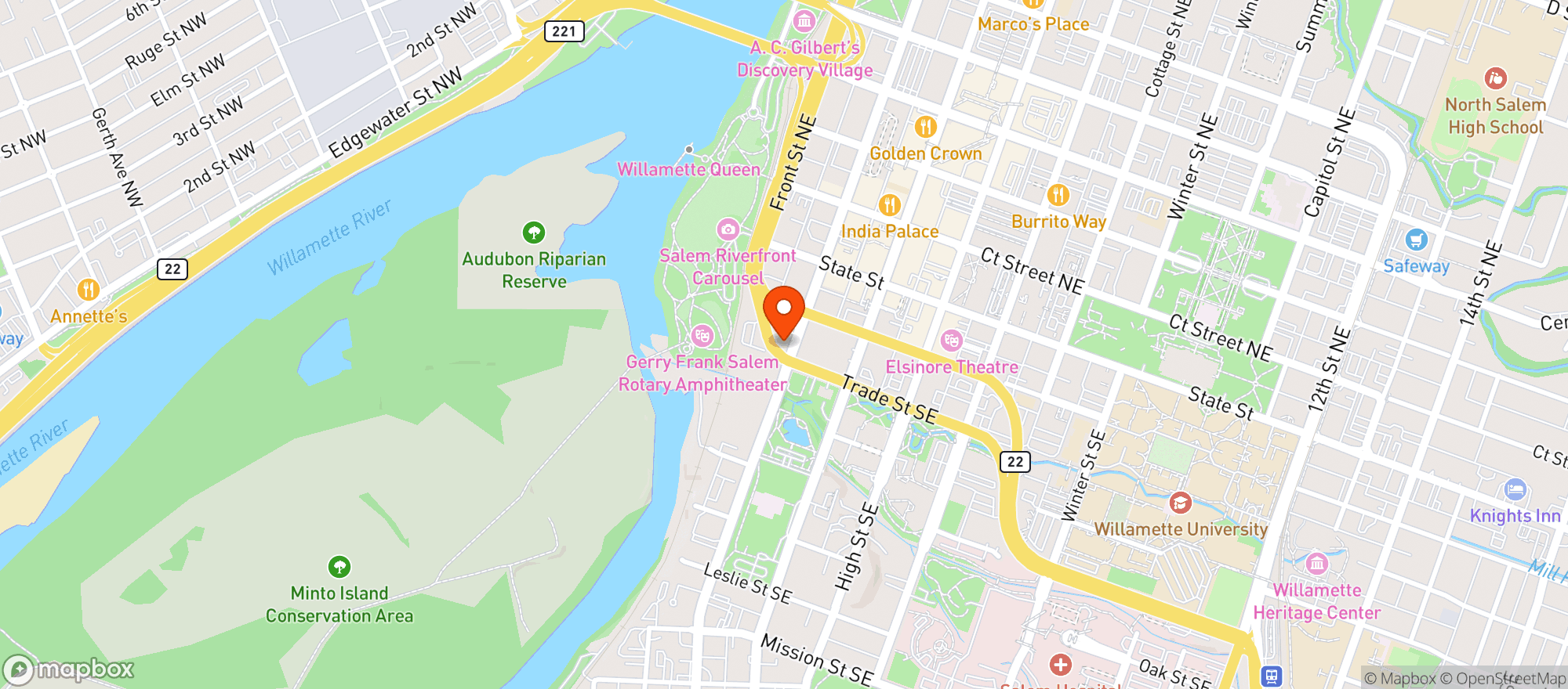Map showing Magoos
