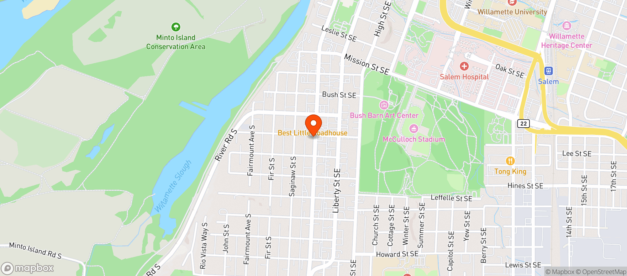 Map showing Redwood Cannabis Dispensary