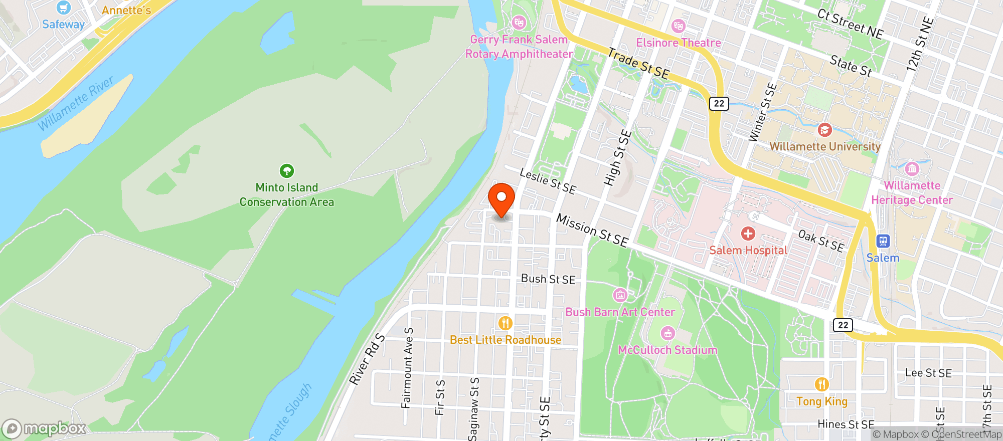Map showing Ampm #4186