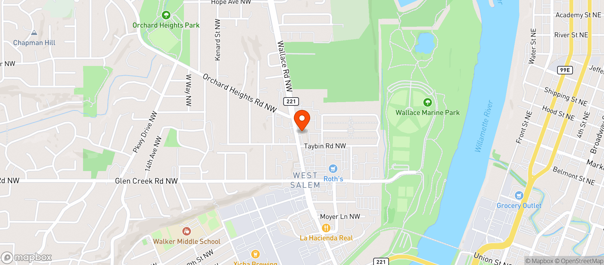Map showing 7 Eleven