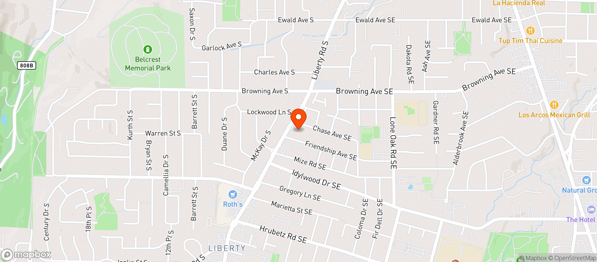 Map showing Nectar - Liberty / Salem