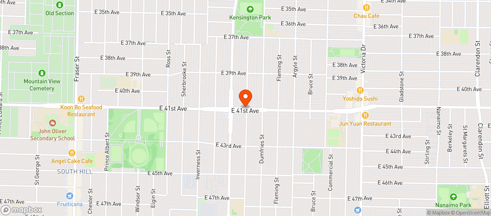 Map showing Jak's E41 & Knight