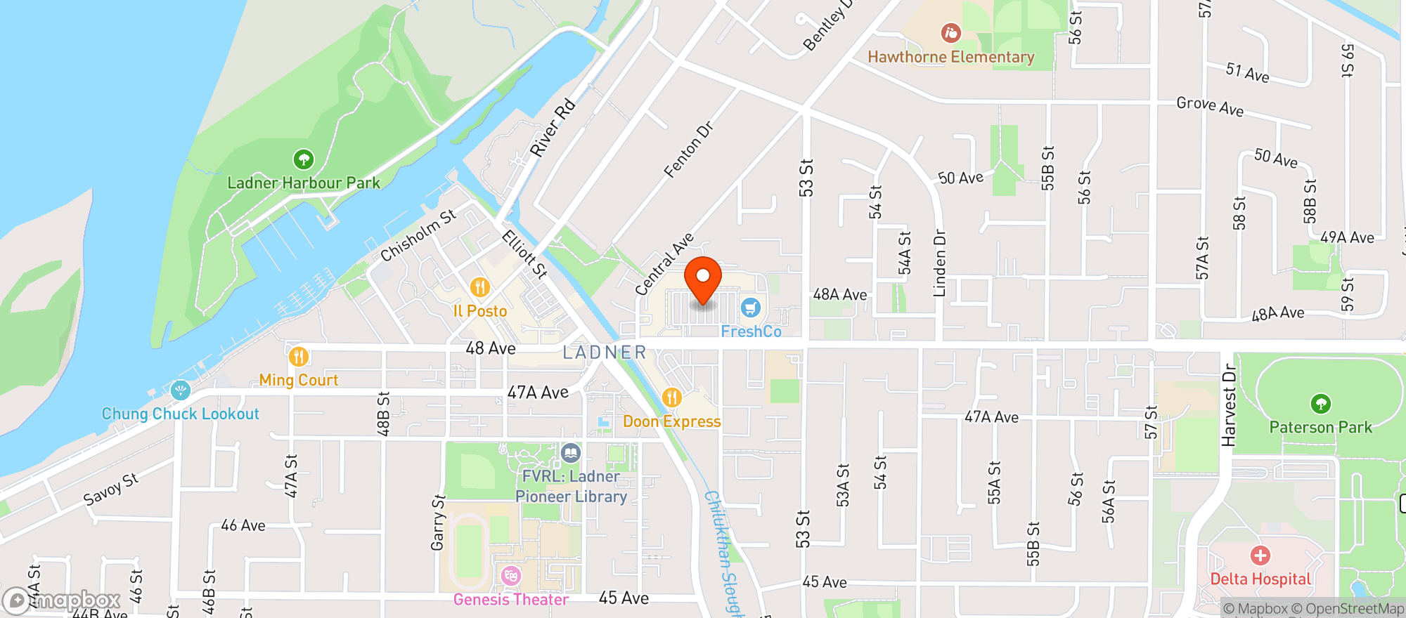 Map showing Freshco