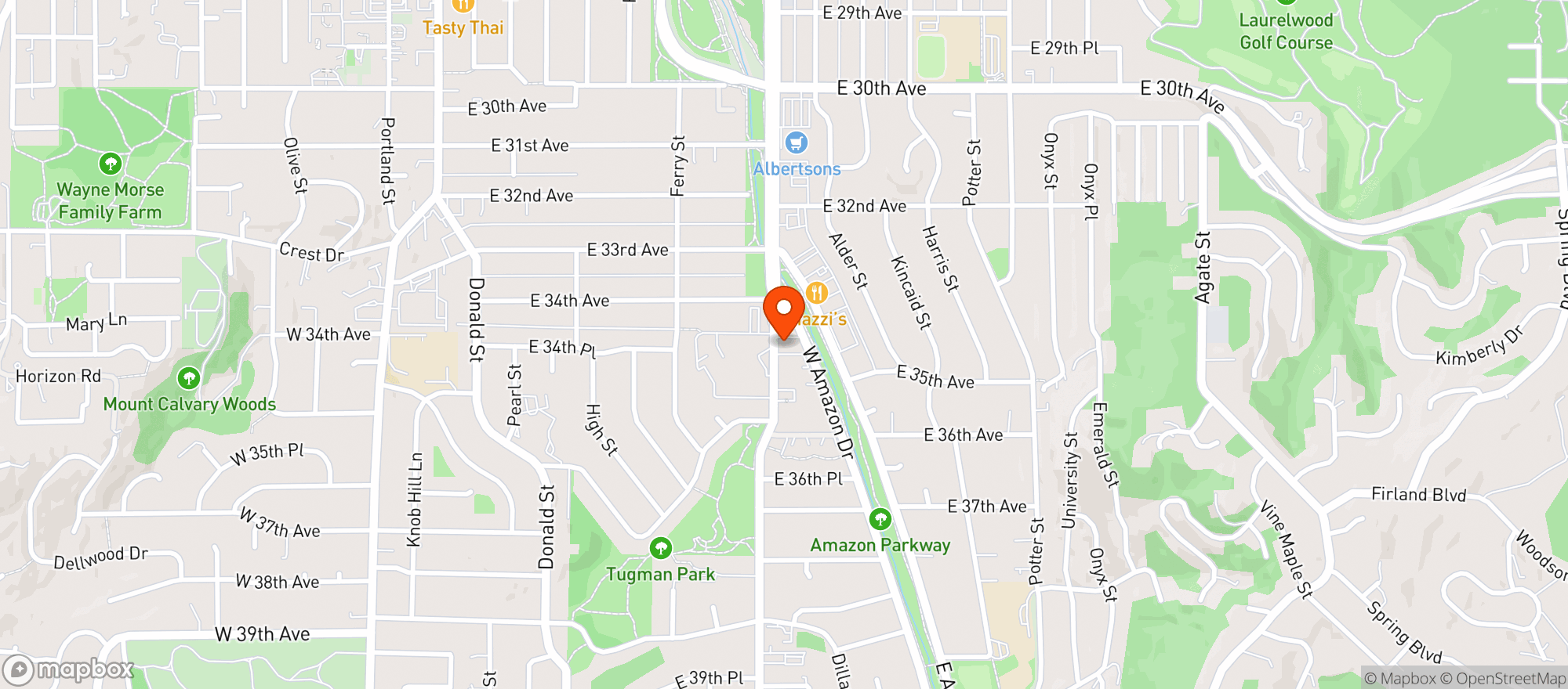 Map showing Cafe Med