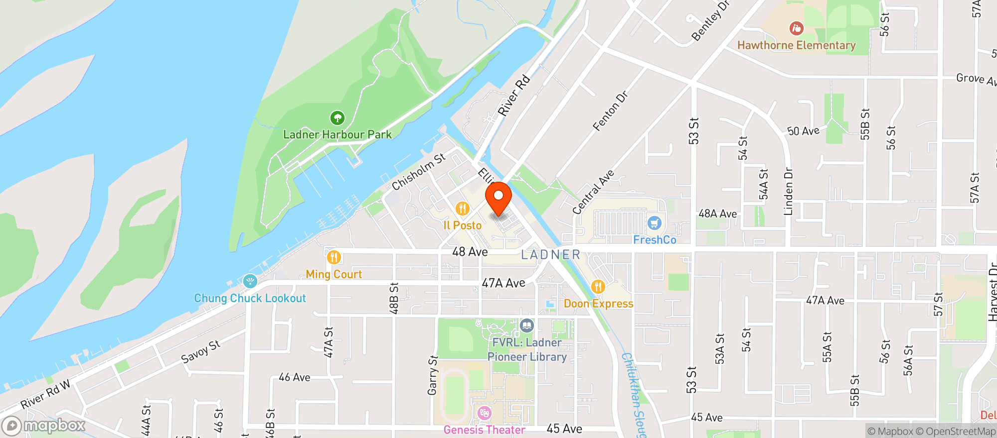 Map showing Jarry's Market
