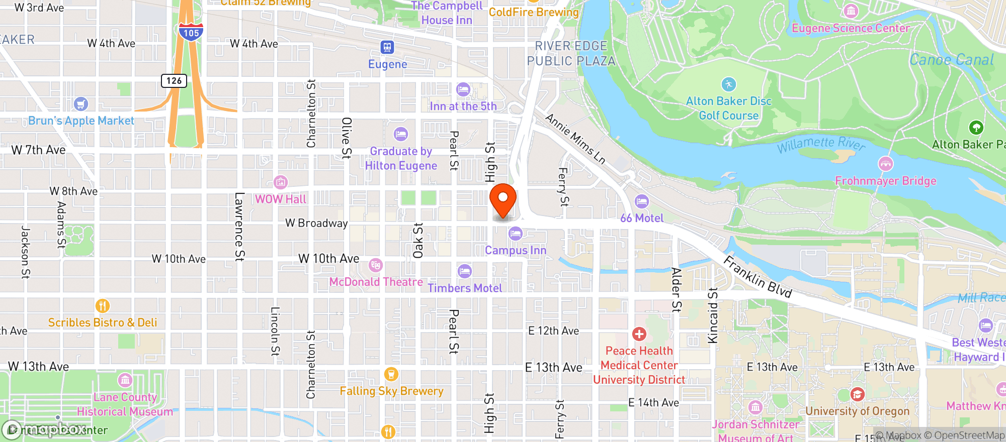 Map showing Whole Foods Market