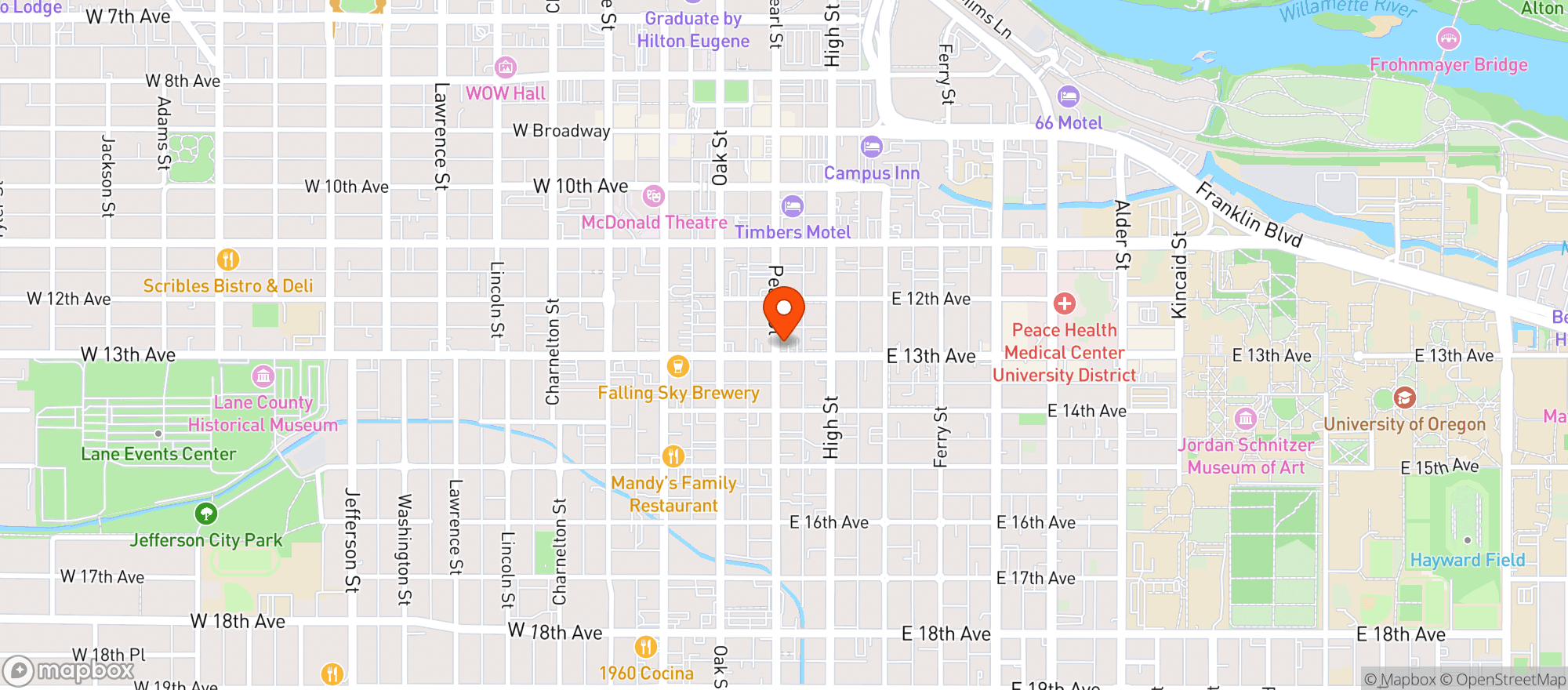 Map showing Bill & Tims Bbq