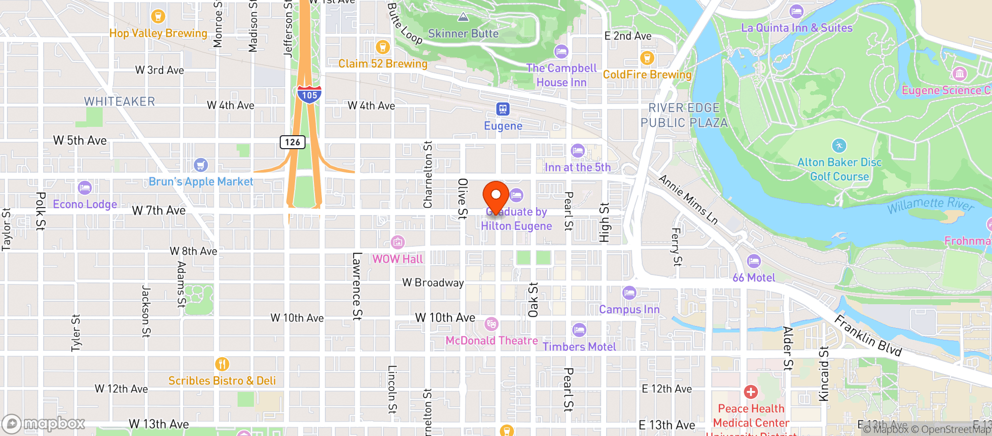 Map showing Manifest Beer Co