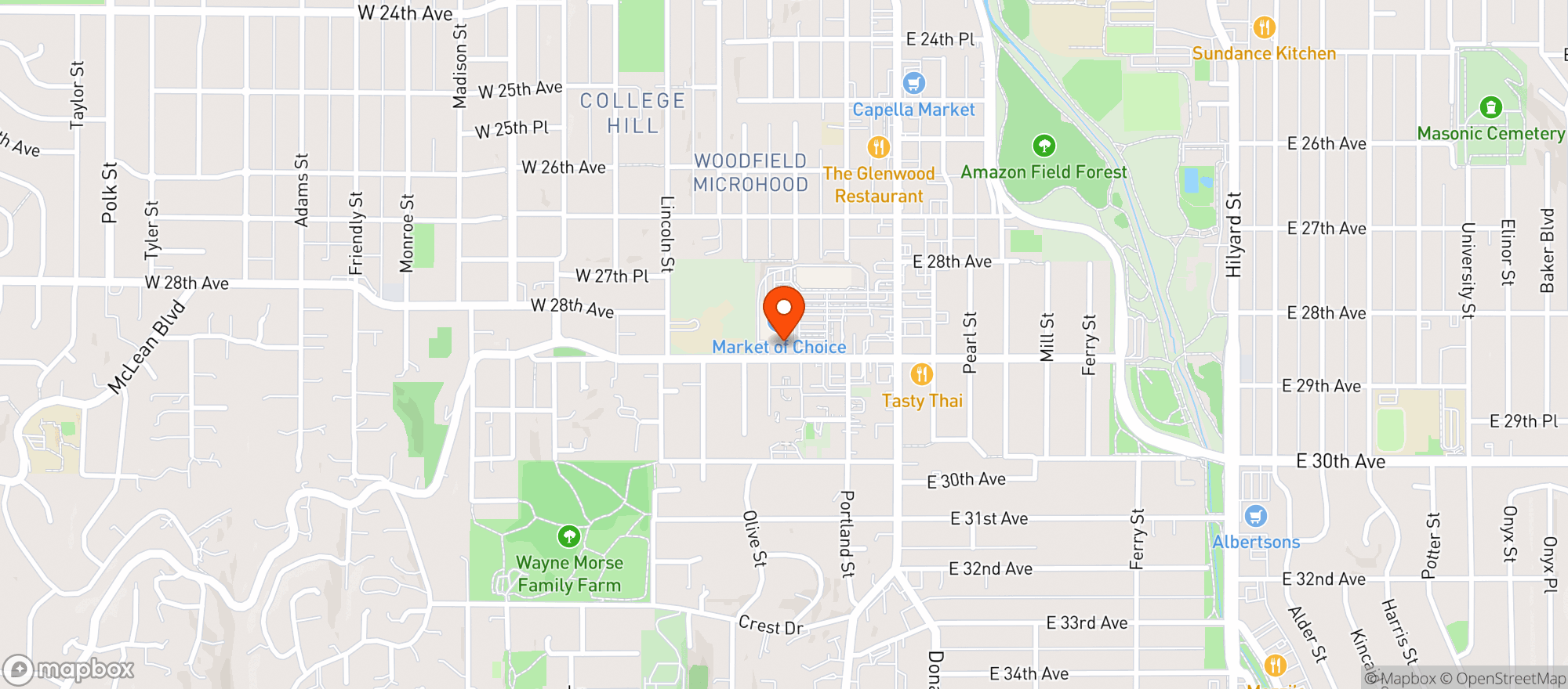 Map showing Rite Aid Pharmacy