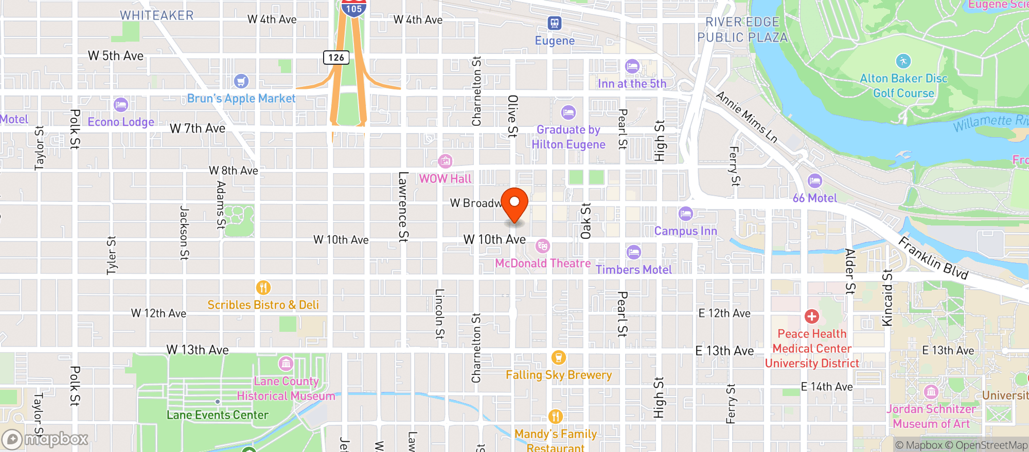 Map showing Luckeys Club Cigar