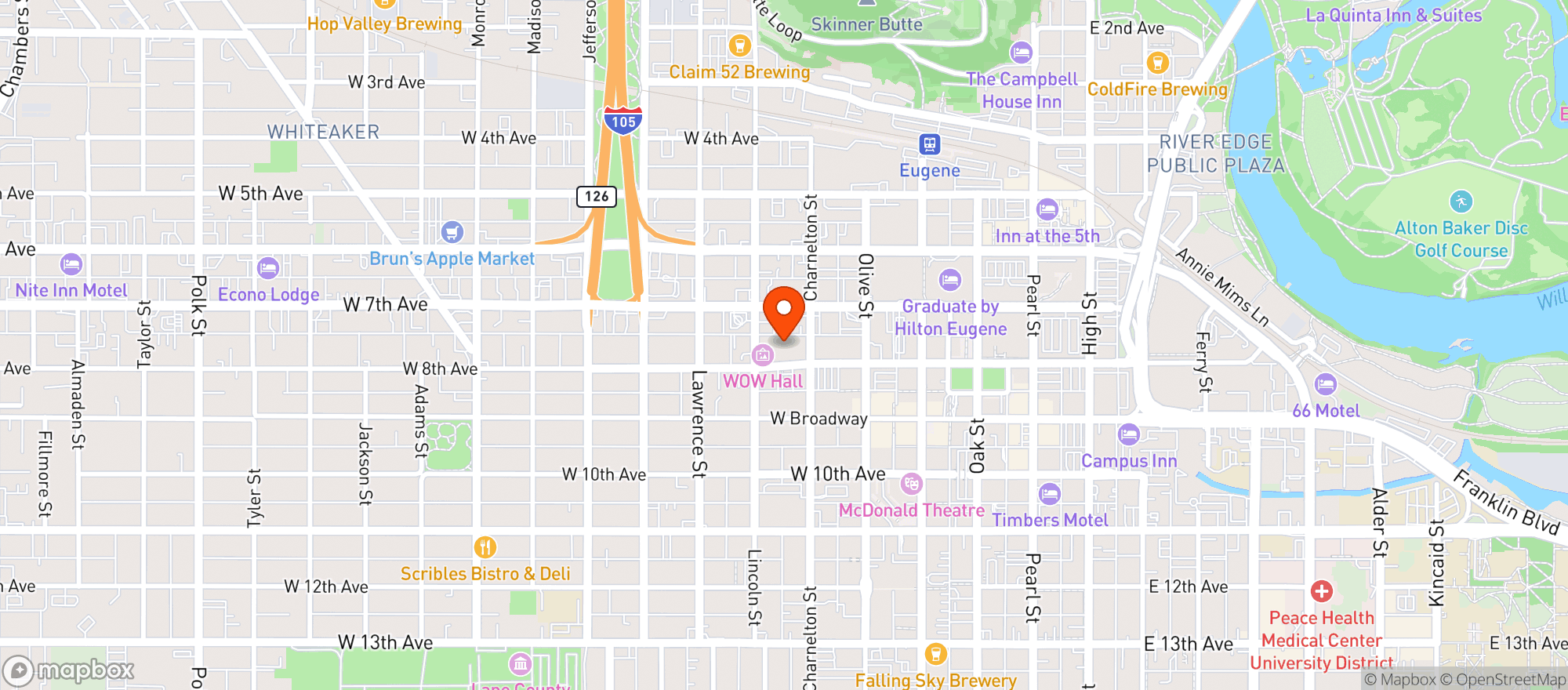 Map showing HIGH STREET TONICS