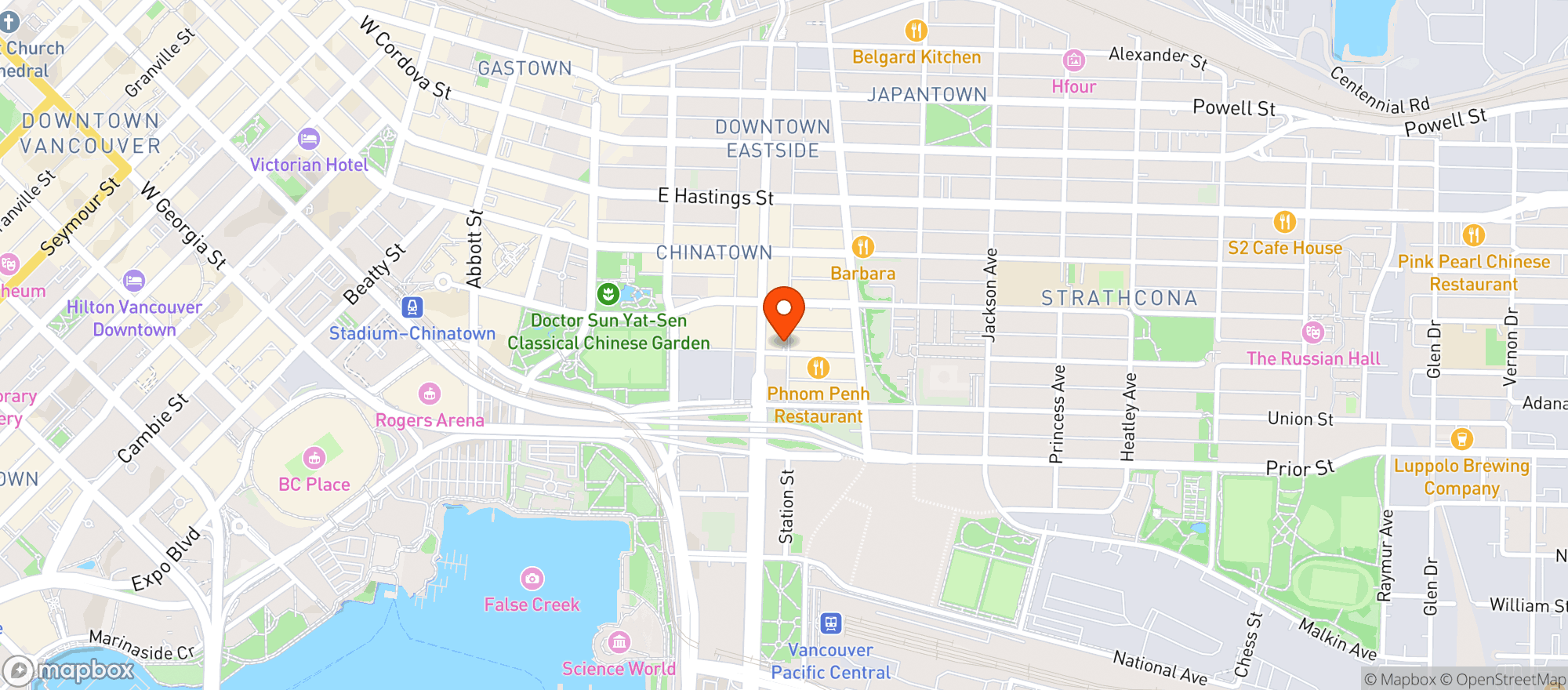 Map showing Cantina di Luigi e Mercato di Luigi