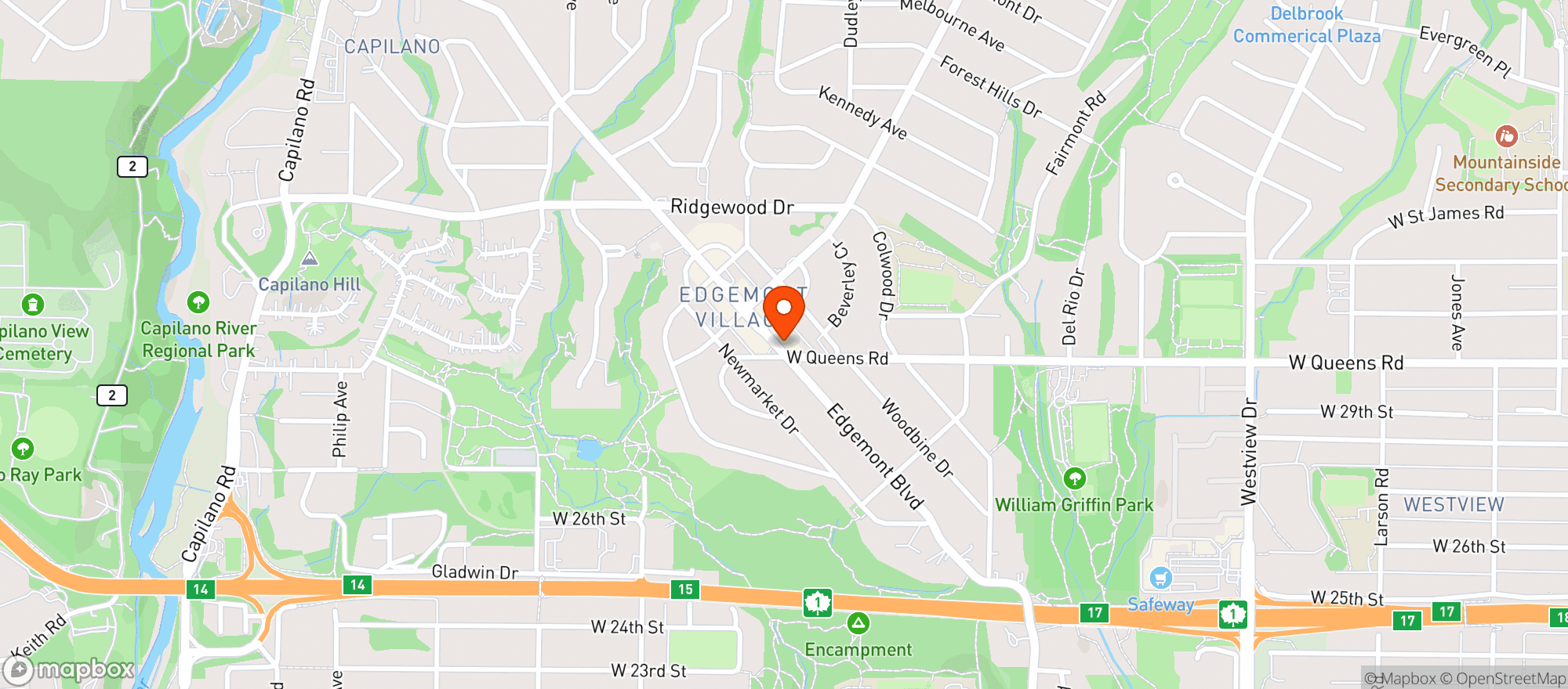 Map showing Columbus Farm Market